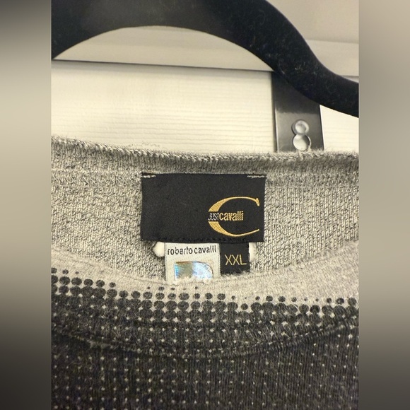 Just Cavalli Vintage 2005 Naked Woman Gray Sweatshirt Size XXL - Picture 3 of 5